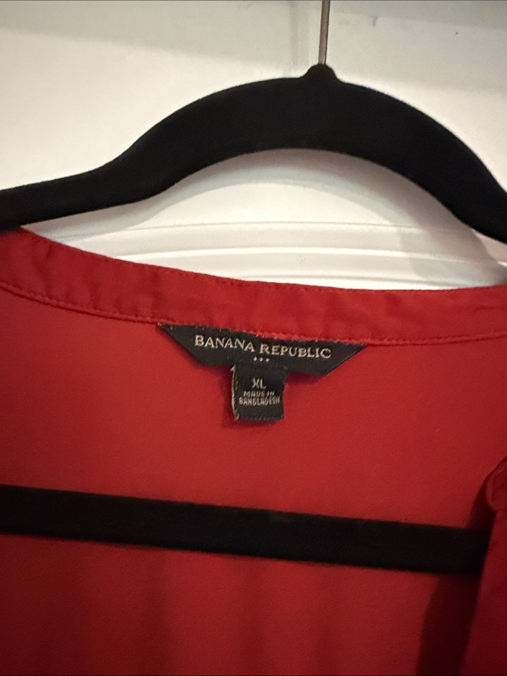 Banana Republic Women’s Top Rust-Red Split V-Neck Dolman Blouse Shirt Career - Picture 2 of 4